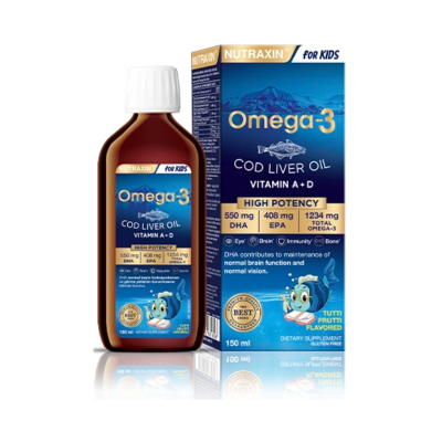 Nutraxin For Kids Omega-3 Balık Yağı Takviye Edici Gıda 150 ml - 1