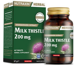 Nutraxin Herbal Milk Thistle 200mg 60 Kapsül - Nutraxin