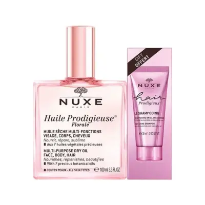 Nuxe Huile Prodigieuse Floral Çok Amaçlı Kuru Yağ 100 ml + Şampuan 30 ml - 1
