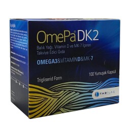 Omepa DK2 Omega 3 Vitamin D Menaq7 100 Yumuşak Kapsül - TAB İlaç