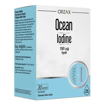 Orzax Ocean Lodine İyot Takviye Edici Gıda 30 ml - 1