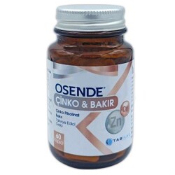 Osende Çinko Bakır Takviye Gıda 60 Kapsül - TAB İlaç