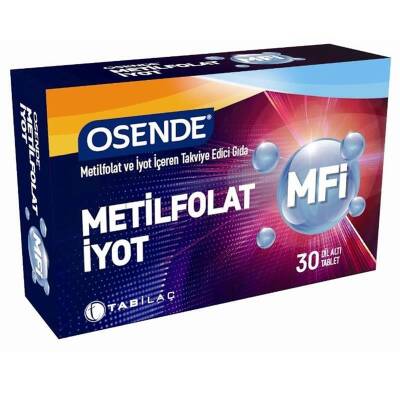 Osende MFİ Metilfolat + İyot içeren 30 Dil Altı Tableti - 2
