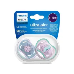 Philips Avent SCF085/61 Ultra Air Emzik 6-18 Ay 2'li Kız - Philips Avent