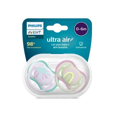 Philips Avent SCF085/59 Ultra Air Emzik 0-6 Ay 2'li Kız - 1