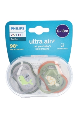 Philips Avent SCF085/60 Ultra Air Emzik 6-18 Ay 2'li Erkek - 1