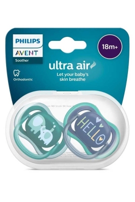 Philips Avent SCF349/18 Ultra Air Emzik 18 Ay 2'li Erkek - 1