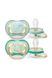 Philips Avent SCF376/18 Ultra Air Night Karanlıkta Parlar Gece Emziği 0-6 Ay Erkek - 2