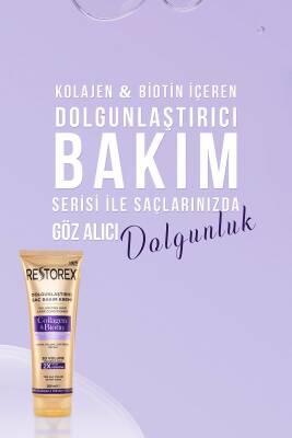 Restorex Collagen & Biotin Dolgunlaştırıcı Saç Bakım Kremi 250 ml - 2