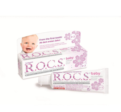 Rocs Baby 0-3 Yaş Ihlamur Özlü Yutulabilen Diş Macunu 35 ml - 2