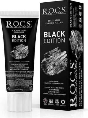 Rocs Black Edition Beyazlatıcı Diş Macunu 60 ml - 2