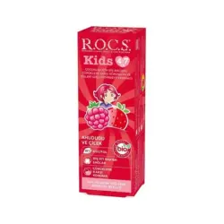 ROCS Kids 4-7 Yaş Meyveli Çocuk Diş Macunu 35ml (Ahududulu-Çilekli) - 1