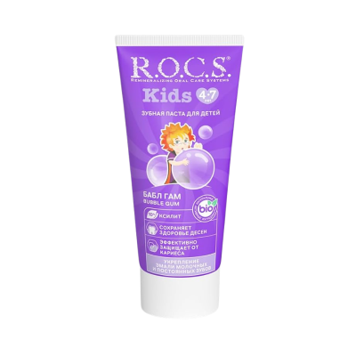 Rocs Kids 4-7 Yaş Meyveli Çocuk Diş Macunu (Balon Sakızı) 35ml - 2