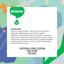 Siveno %100 Doğal Çocuklar Için Güneş Losyonu 100 ml - 2