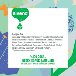 Siveno Baby Bebek Köpük Şampuanı 250 ml - 2