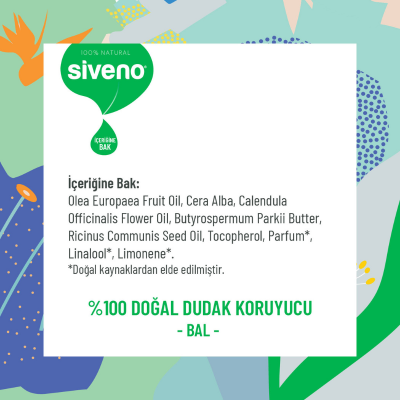 Siveno Doğal Dudak Koruyucu Bal 6 gr - 8