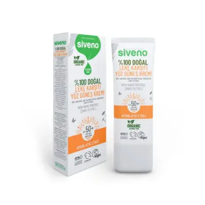 Siveno Doğal Leke Karşıtı Spf50+ Yüz Güneş Kremi 30 ml - 1