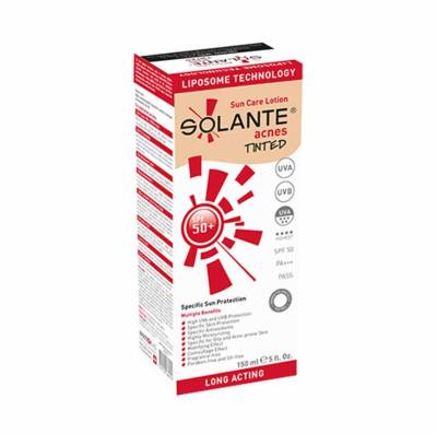 Solante Acnes Tinted Losyon SPF 50+ 150 ml - 2