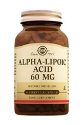 Solgar Alpha Lipoic Acid 60 mg 60 Kapsül - Solgar