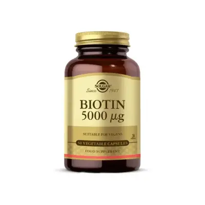 Solgar Biotin 5000 mcg 50 Bitkisel Kapsül - 2