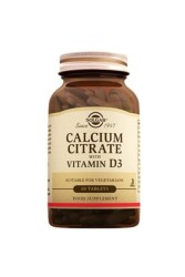 Solgar Calcium Citrate With Vitamin D3 60 Tablet - Solgar