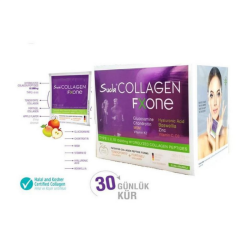 Suda Collagen Fxone Takviye Edici Gıda Elma Aromalı 30x13 gr Toz Saşe - Suda Collagen