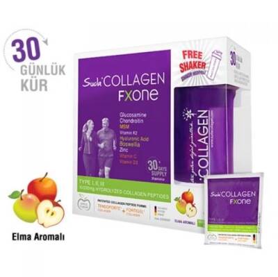Suda Collagen Fxone Takviye Edici Gıda Elma Aromalı 30x13 gr Toz Saşe - 2