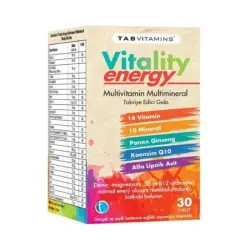 Tabvitamins Vitality Energy Multivitamin Multimineral 30 Tablet - TAB İlaç