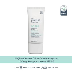 The Purest Solutions Yağlı Ciltler İçin Mat Bitişli SPF50+ Güneş Kremi 50 ml - 2