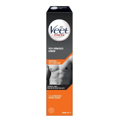 Veet Men Normal Ciltler için Tüy Dökücü Krem 200ml - 1