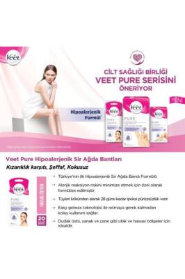 Veet Pure Sir Yüz Ağda Bandı 20 Adet - 4