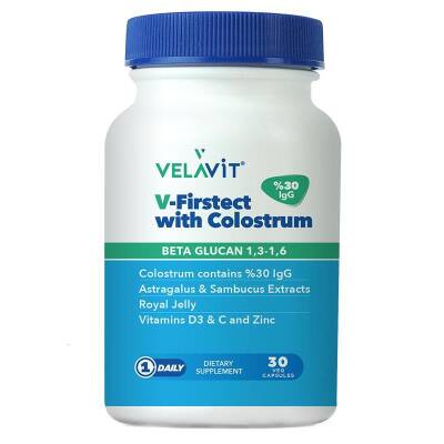 Velavit V-Firstect with Colostrum Takviye Edici Gıda 30 Tablet - 2