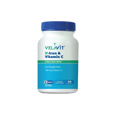 Velavit V-Iron & Vitamin C 30 Tablet - 1