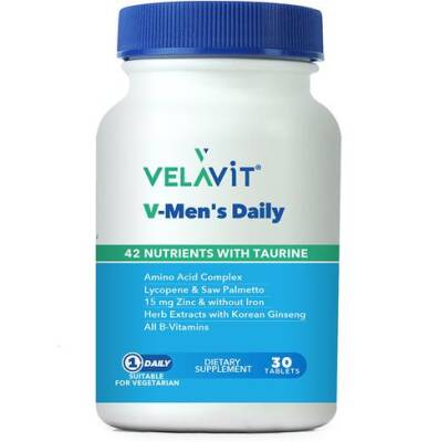 Velavit V-Mens Daily Takviye Edici Gıda 30 Tablet - 2