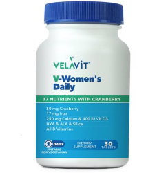 Velavit V-Womens Daily Takviye Edici Gıda 30 Tablet - Velavit
