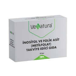 Venatura İnositol ve Folik Asit(Metilfolat) 20 Saşe - VeNatura