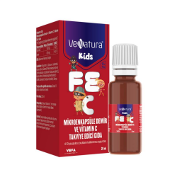 Venatura Kids Mikroenkapsüle Demir ve Vitamin C Takviye Edici Gıda 20 ml - VeNatura