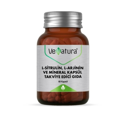 VeNatura L-Sitrulin, L-Arjinin ve Mineral 60 Kapsül - 1