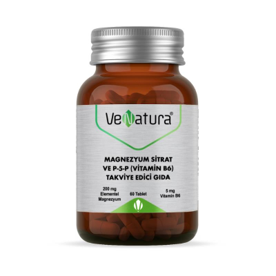 VeNatura Magnezyum Sitrat ve P-5-P (Vitamin B6) 60 Tablet - 2