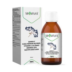 VeNatura Sambu-C Kara Mürver Ekstresi, Vitamin C ve Çinko Şekersiz Sıvı Takviye Edici Gıda 150 ml - 2