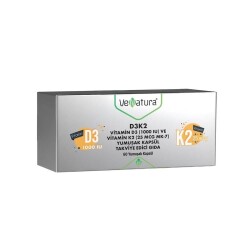 VeNatura Vitamin D3 ve Vitamin K2 60 Yumuşak Kapsül - VeNatura