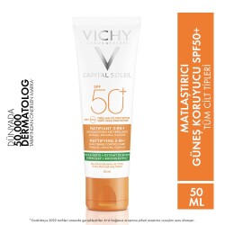 Vichy Capital Soleil Spf 50+ Matlaştırıcı Yüz Güneş Kremi 50ml - 5