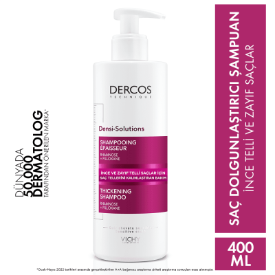 Vichy Dercos Densi-Solution İnce ve Zayıf Saçlar İçin Şampuan 400 ml - 2