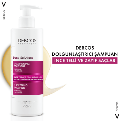 Vichy Dercos Densi-Solution İnce ve Zayıf Saçlar İçin Şampuan 400 ml - 8