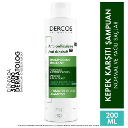 Vichy Dercos Kepek Karşıtı Şampuan 200 ml Normal ve Yağlı Saçlar - 10