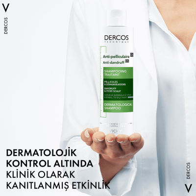 Vichy Dercos Kepek Karşıtı Şampuan 200 ml Normal ve Yağlı Saçlar - 14