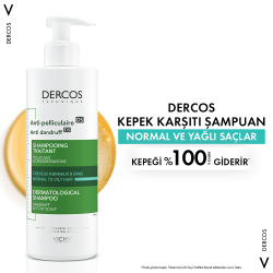 Vichy Dercos Kepek Karşıtı Şampuan 390 Ml - Normal ve Yağlı Saçlar - 11