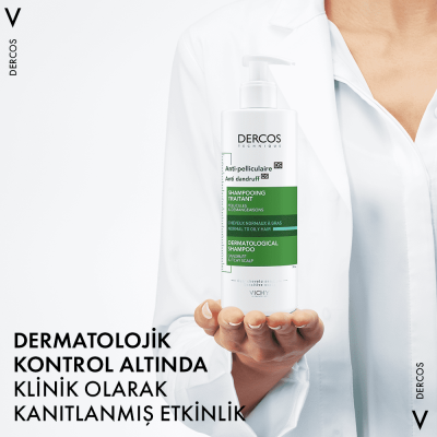 Vichy Dercos Kepek Karşıtı Şampuan 390 Ml - Normal ve Yağlı Saçlar - 14