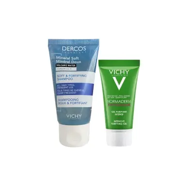 Vichy Dercos Şampuan + Normaderm Temizleyici Jel Promosyon Set 