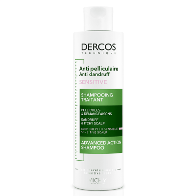 Vichy Dercos Sensitive 200 ml Hassas ve Kaşıntılı Saçlar için Kepek Karşıtı Şampuan - 1
